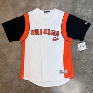 Orioles white and orange baseball jersey Size M